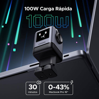 Ładowarka sieciowa UGREEN X688 Uno, 100W, 5A, 1 x USB-A - 3 x USB-C, Czarny