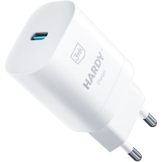 Ładowarka sieciowa 3MK Hardy GaN, 33W, 3A, 1 x USB-C, biała