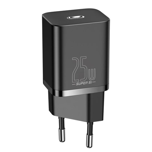 Ładowarka sieciowa Baseus Super Si, 25 W, 3 A, 1 x USB-C, czarna CCSP020101