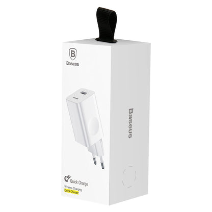 Ładowarka sieciowa Baseus, 24W, 3A, 1 x USB-A, Biała CCALL-BX02