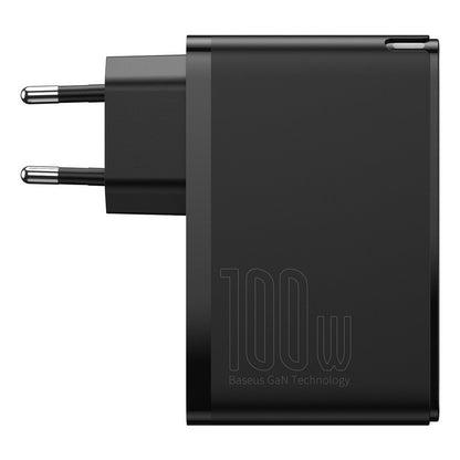 Ładowarka sieciowa Baseus GaN2 Pro, 100W, 5A, 2 x USB-A - 2 x USB-C, czarna CCGAN2P-L01