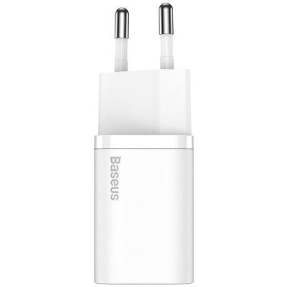 Ładowarka sieciowa Baseus Super Si, 20 W, 3 A, 1 x USB-C, biała CCSUP-B02