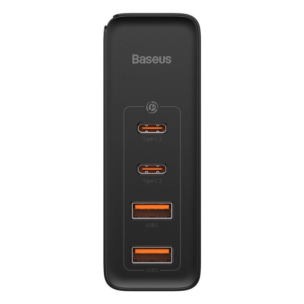 Ładowarka sieciowa Baseus GaN2 Pro, 100W, 5A, 2 x USB-A - 2 x USB-C, czarna CCGAN2P-L01