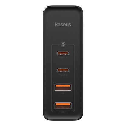 Ładowarka sieciowa Baseus GaN2 Pro, 100W, 5A, 2 x USB-A - 2 x USB-C, czarna CCGAN2P-L01