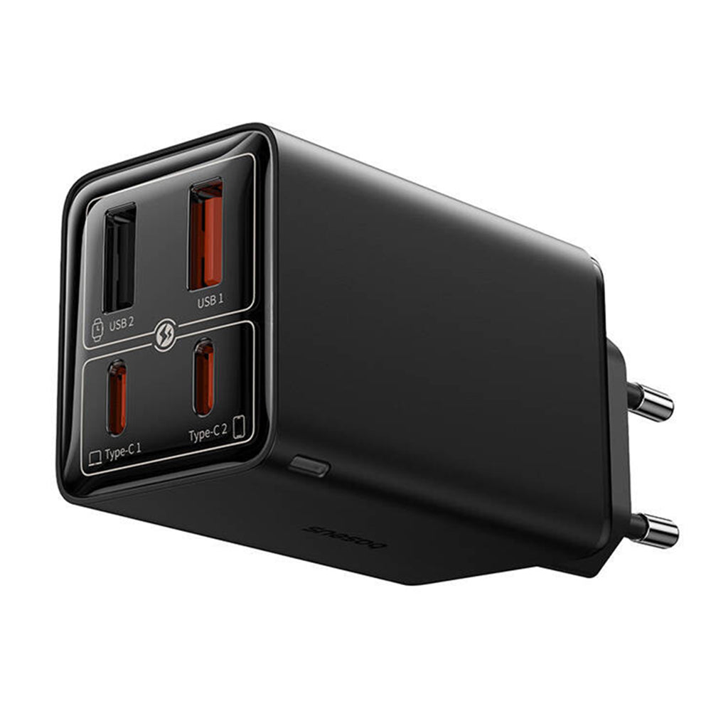 Ładowarka sieciowa USB-C Baseus GaN 6 Pro, 65 W, 3,25 A, 2 x USB-A - 2 x USB-C, czarna P10162701113113-00 