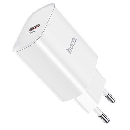 Ładowarka sieciowa HOCO N14, 20W, 3A, 1 x USB-C, biała