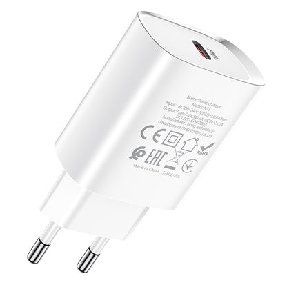 Ładowarka sieciowa HOCO N14, 20W, 3A, 1 x USB-C, biała