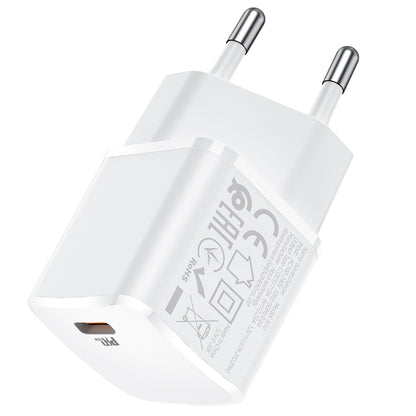 Ładowarka sieciowa HOCO N10, 20W, 3A, 1 x USB-C, biała