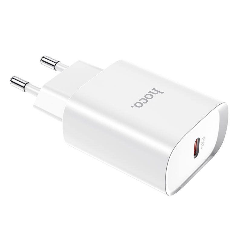 Ładowarka sieciowa HOCO N14, 20W, 3A, 1 x USB-C, biała