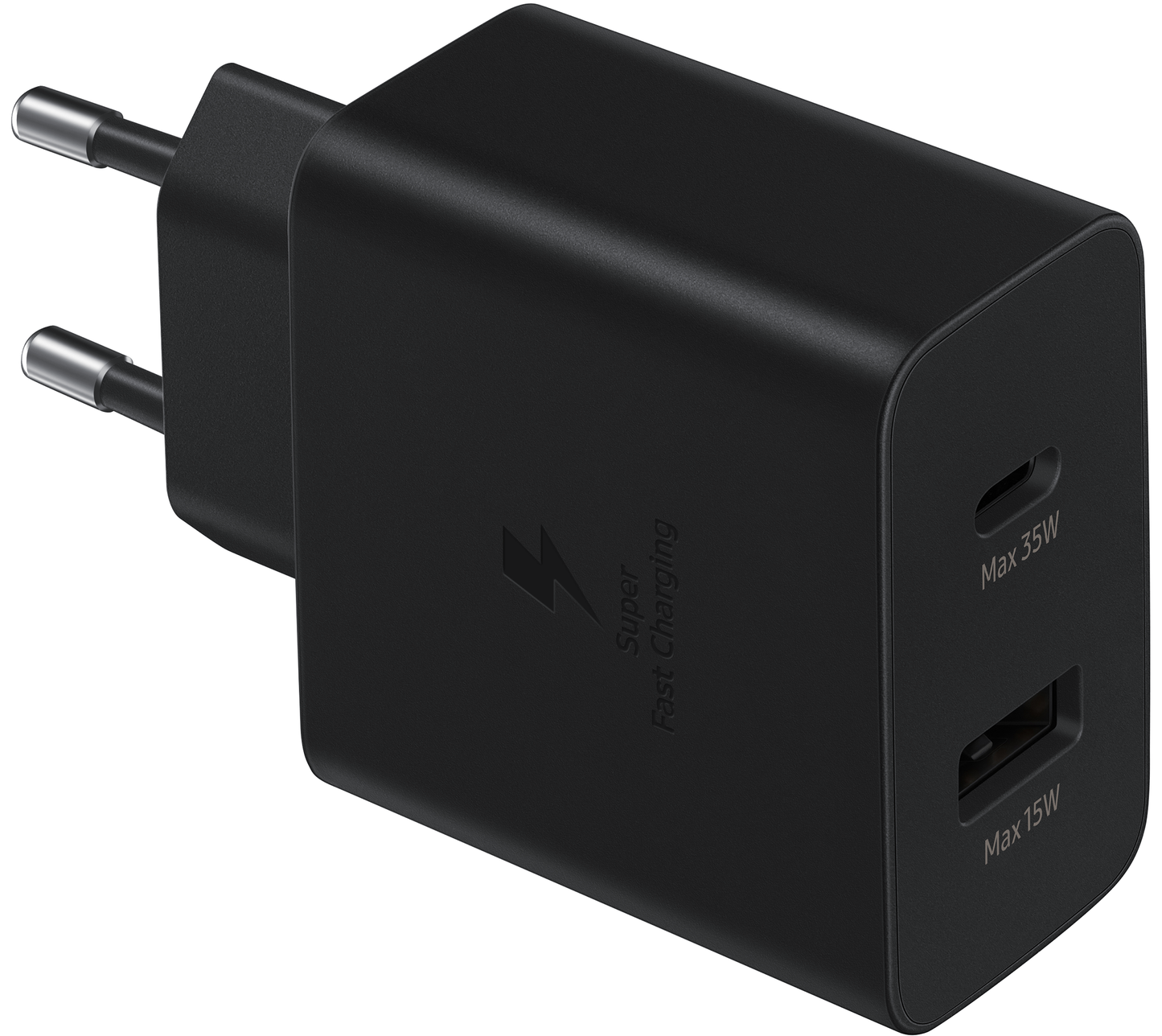 Ładowarka sieciowa Samsung, 35 W, 3 A, 1 x USB-A - 1 x USB-C, czarna EP-TA220NBEGEU