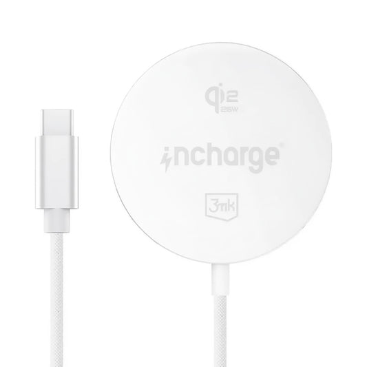 Ładowarka sieciowa bezprzewodowa 3MK Align, 25W, biała