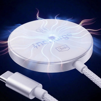 Ładowarka sieciowa bezprzewodowa 3MK Align, 25W, biała
