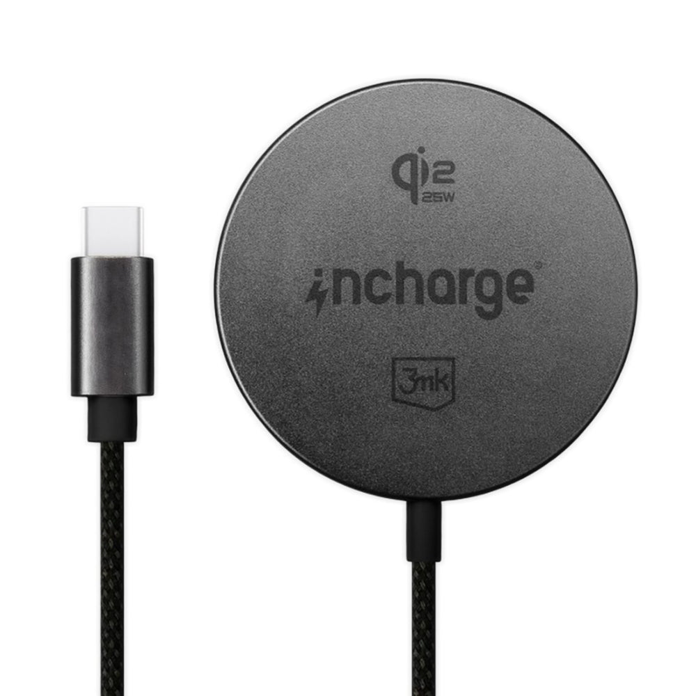 Ładowarka sieciowa bezprzewodowa 3MK Align, 25W, czarna