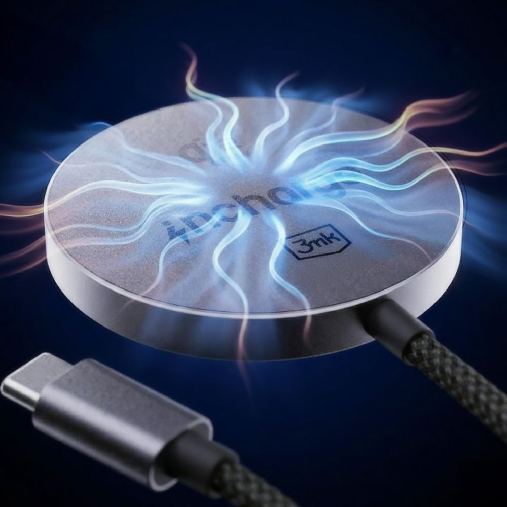 Ładowarka sieciowa bezprzewodowa 3MK Align, 25W, czarna