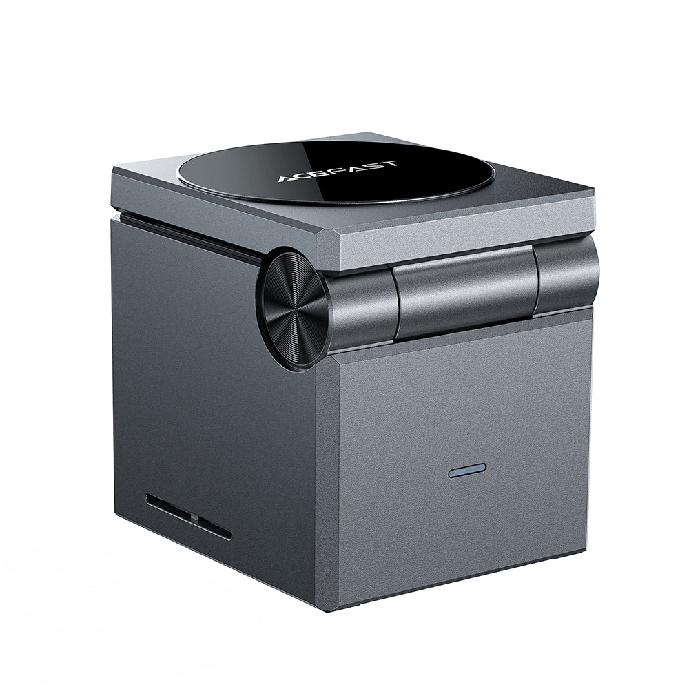 Ładowarka Sieciowa Bezprzewodowa Acefast E18 Rubik's Cube 3w1, 23W, 1.67A, Szara