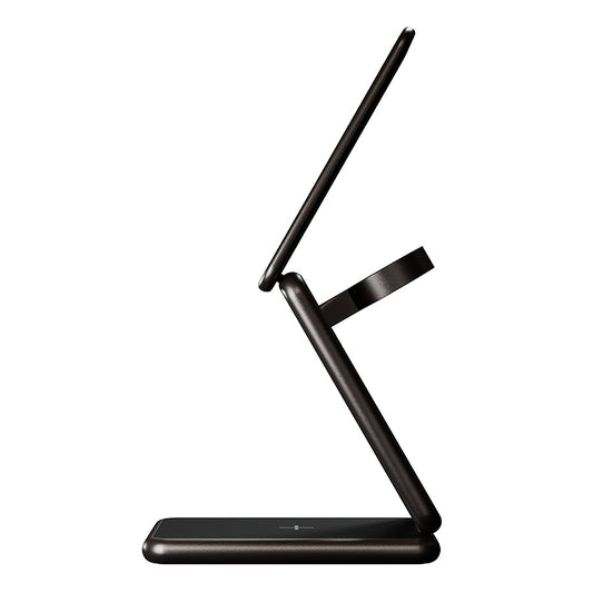 Ładowarka Sieciowa Bezprzewodowa Allity. AWC-230-22WMS 3w1, 22.5W, 1.67A, Szara