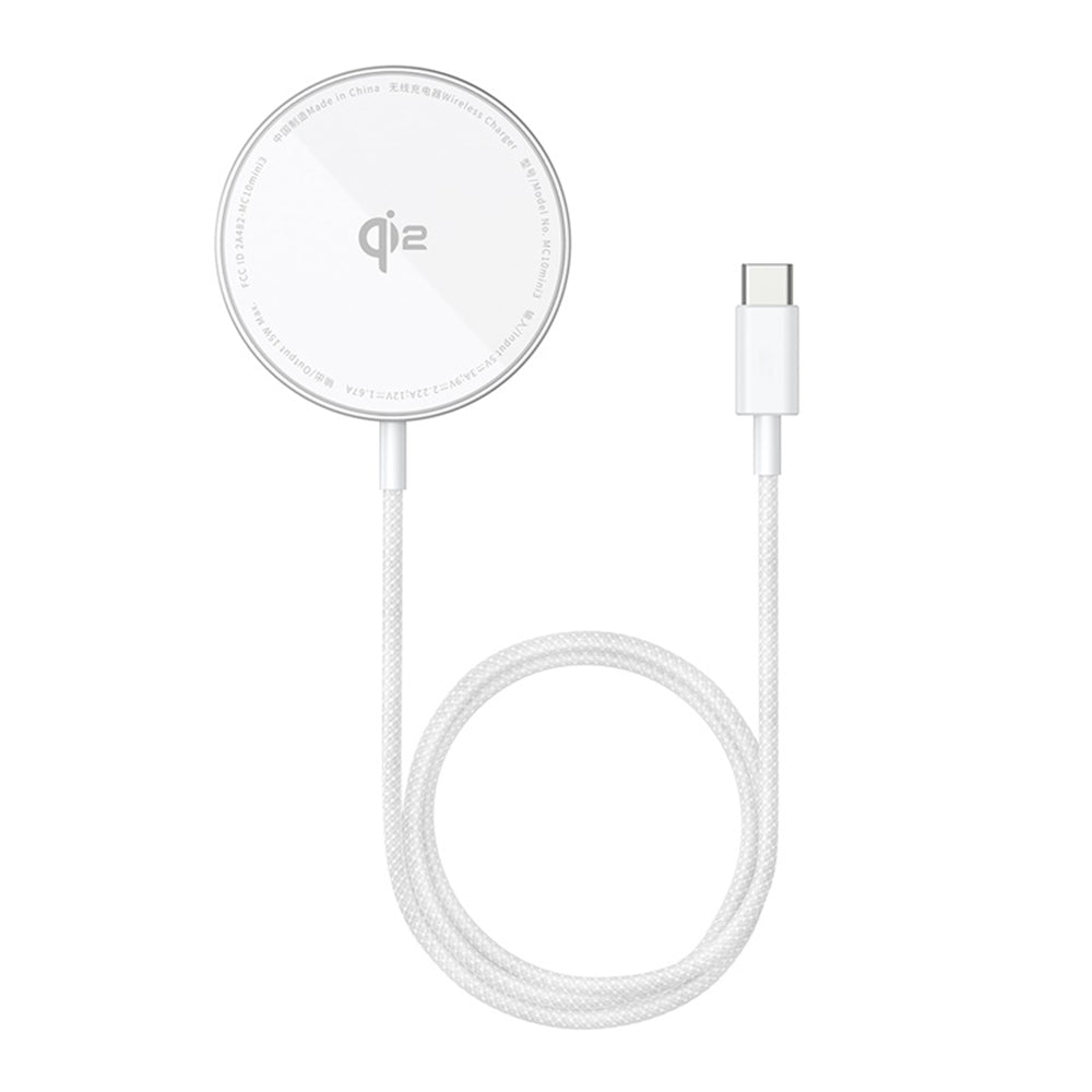 Ładowarka Sieciowa Bezprzewodowa Baseus Simple Mini4 Air, 15W, 1.67A, Srebrna P10278200S11-00