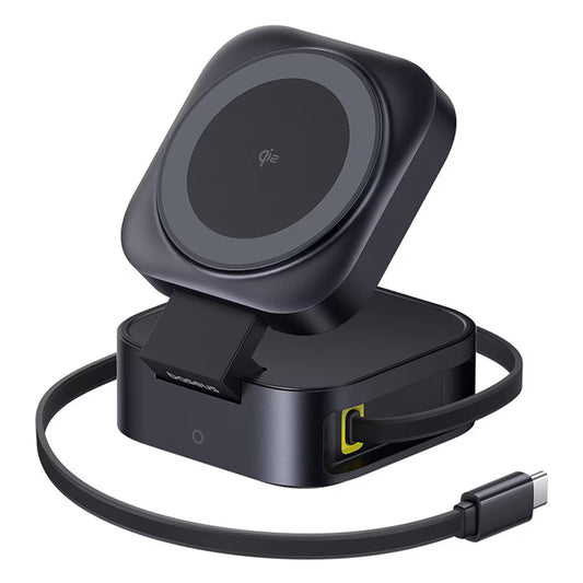Ładowarka Sieciowa Bezprzewodowa Baseus PicoGo 2w1, 67W, 3A, 1 x USB-C, Czarna P10276800123-00