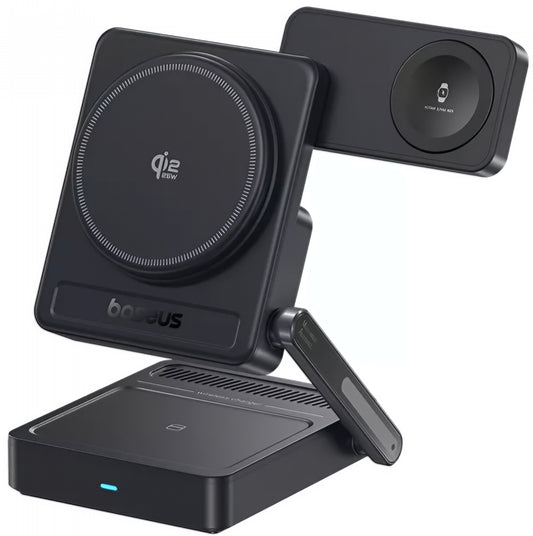 Ładowarka sieciowa bezprzewodowa Baseus PicoGo AF21 3w1, 35W, czarna E0205402