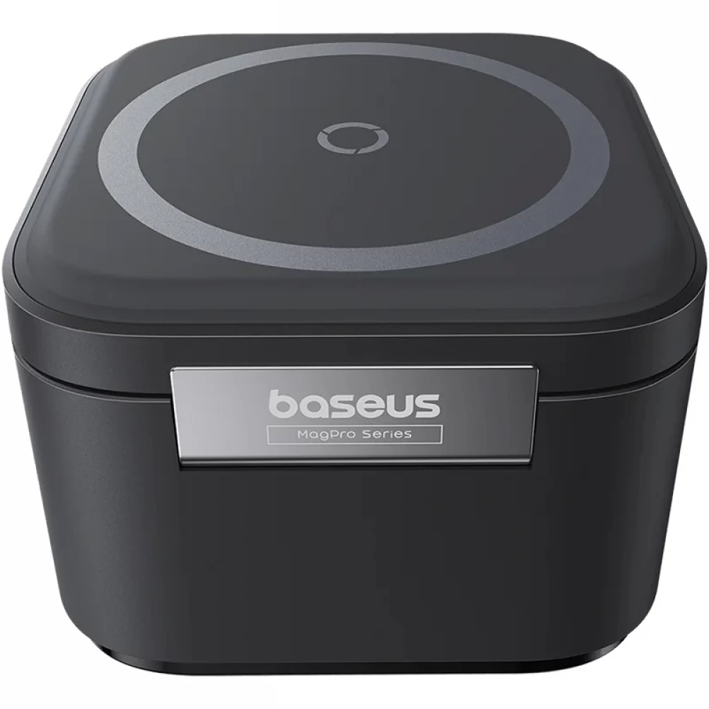 Ładowarka sieciowa bezprzewodowa USB-C Baseus MagPro 3 w 1, 25 W, 1 × USB-C, czarna P10264100123-01