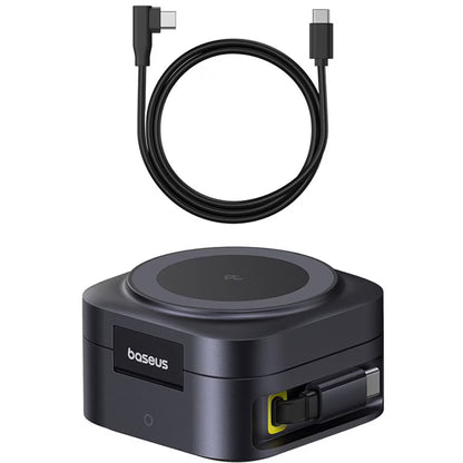 Ładowarka Sieciowa Bezprzewodowa Baseus PicoGo 2w1, 67W, 3A, 1 x USB-C, Czarna P10276800123-00