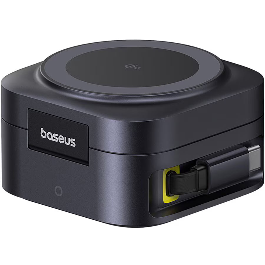 Ładowarka Sieciowa Bezprzewodowa Baseus PicoGo 2w1, 67W, 3A, 1 x USB-C, Czarna P10276800123-00