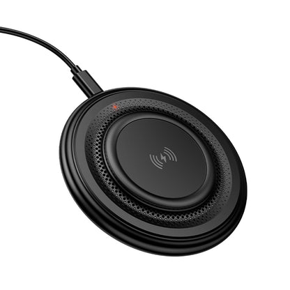 Ładowarka Sieciowa Bezprzewodowa Borofone BQ40 Crown, 15W, 1.67A, Czarna