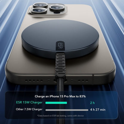 Ładowarka Sieciowa Bezprzewodowa ESR HaloLock, 15W, 1.67A, Czarna