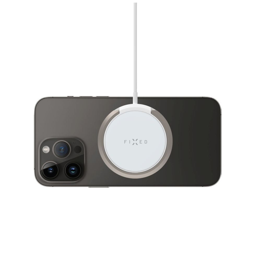 Ładowarka Sieciowa Bezprzewodowa Fixed Ring, 15W, 1.67A, Biała