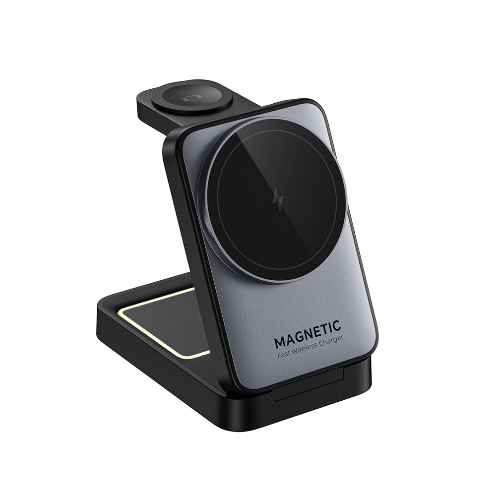 Ładowarka Sieciowa Bezprzewodowa HAVIT W3103 3w1, 15W, 1.67A, Czarno-Szara