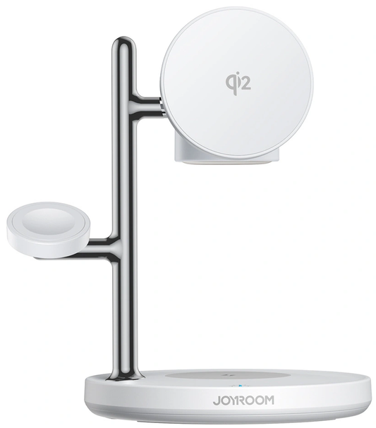 Ładowarka Sieciowa Bezprzewodowa Joyroom JR-W23 3w1, 15W, 1.67A, Biała