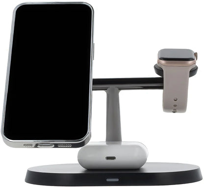 Ładowarka Sieciowa Bezprzewodowa MaXlife MXWC-03 3w1, 15W, 1.67A, Czarna