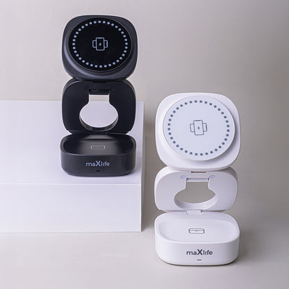 Ładowarka Sieciowa Bezprzewodowa MaXlife MXWC-06 3w1, 15W, 1.67A, Czarna