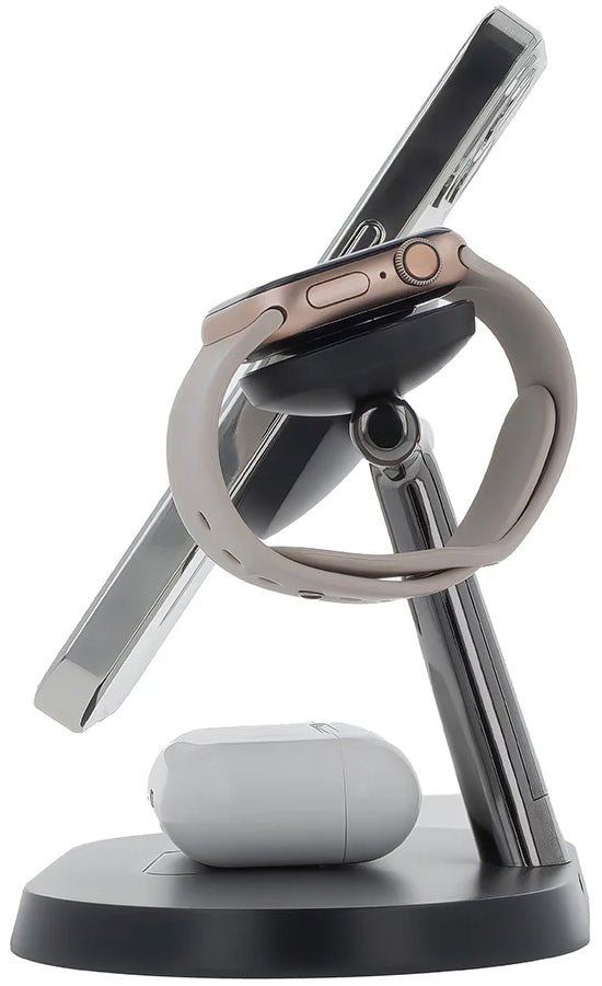 Ładowarka Sieciowa Bezprzewodowa MaXlife MXWC-03 3w1, 15W, 1.67A, Czarna