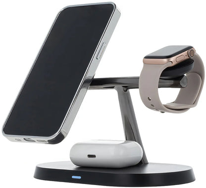 Ładowarka Sieciowa Bezprzewodowa MaXlife MXWC-03 3w1, 15W, 1.67A, Czarna