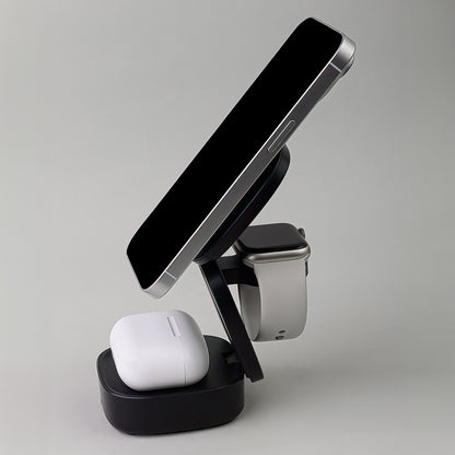 Ładowarka Sieciowa Bezprzewodowa MaXlife MXWC-06 3w1, 15W, 1.67A, Czarna