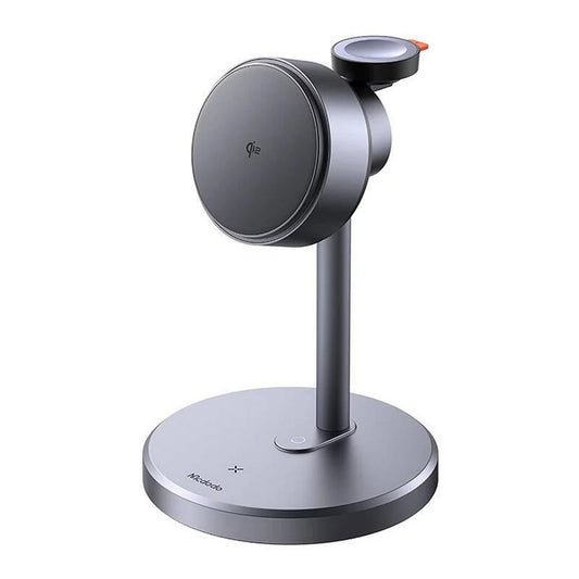 Ładowarka sieciowa bezprzewodowa McDodo CH-2460 Swan 3w1, 22,5W, 1,67A, szara