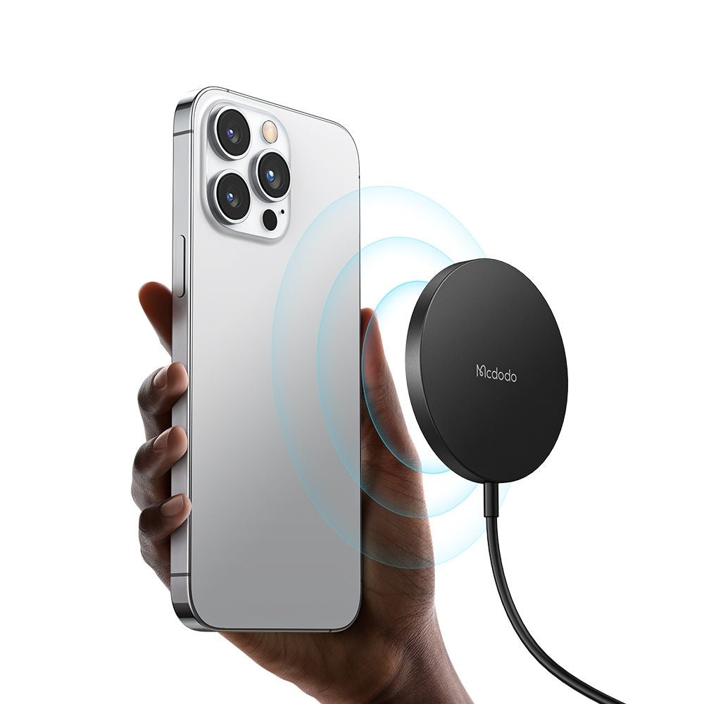 Ładowarka Sieciowa Bezprzewodowa McDodo CH-4360 Moon, 15W, 1.67A, Czarna