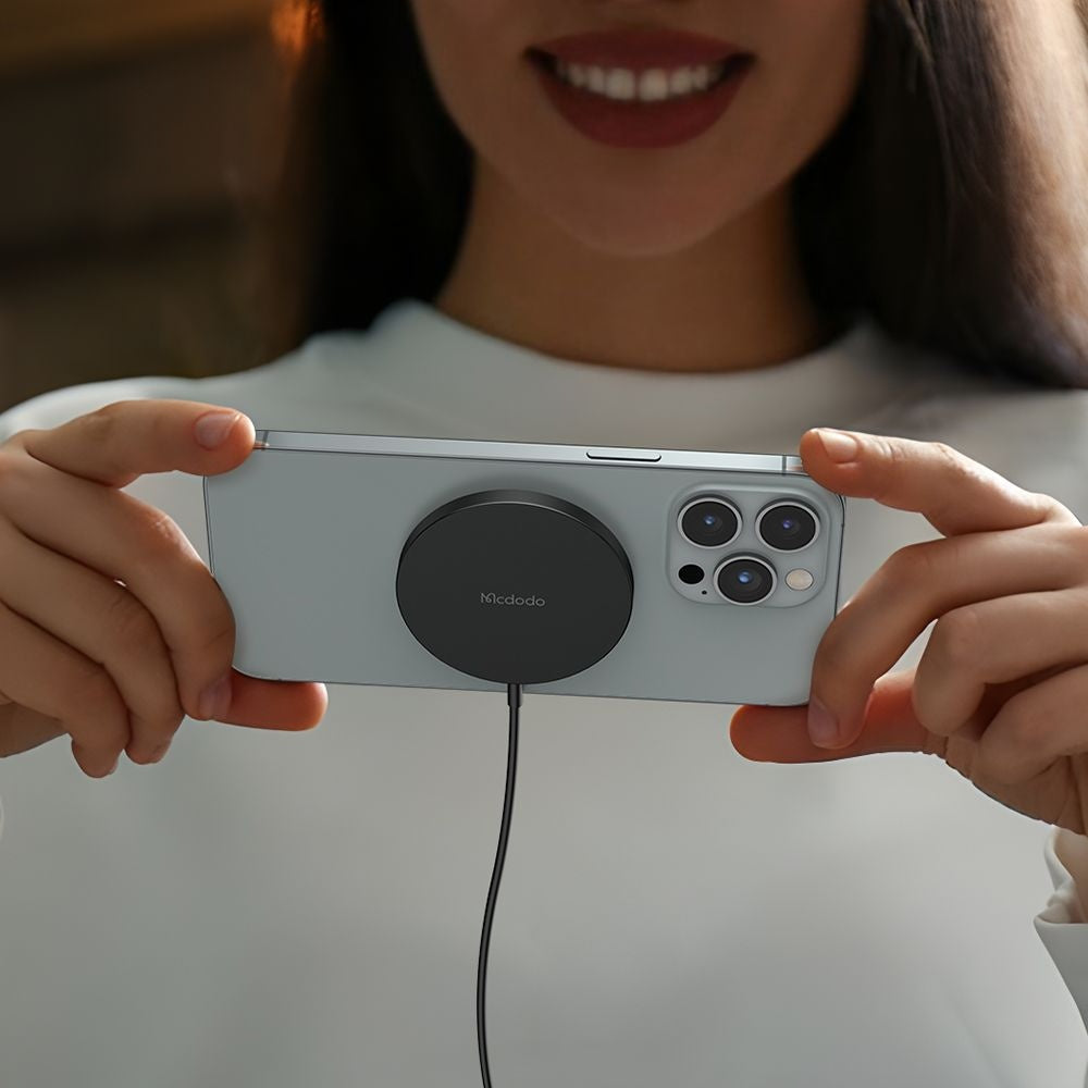 Ładowarka Sieciowa Bezprzewodowa McDodo CH-4360 Moon, 15W, 1.67A, Czarna