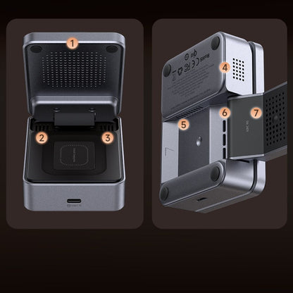 Ładowarka sieciowa bezprzewodowa McDodo CH-5192 3w1, 22.5W, 1.67A, Szara