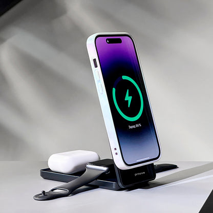 Ładowarka Sieciowa Bezprzewodowa Proove Metal Edge 3w1, 15W, 1.67A, Szara WSME15010003