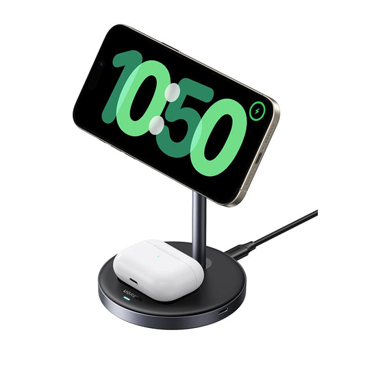 Ładowarka Sieciowa Bezprzewodowa UGREEN W710 3w1, 20W, 1.67A, 1 x USB-C, Czarny
