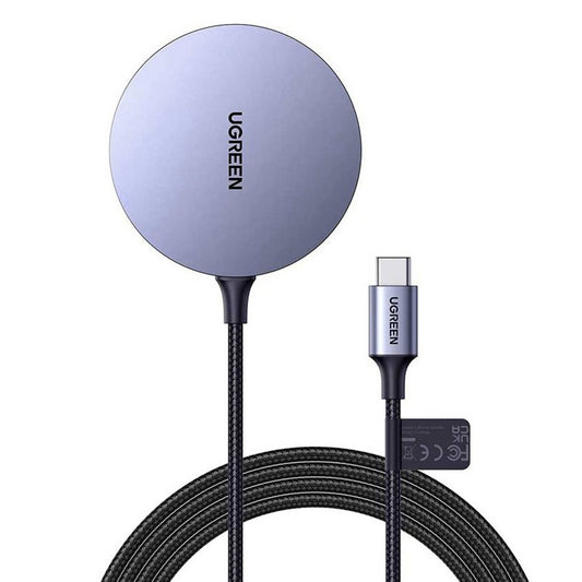 Ładowarka Sieciowa Bezprzewodowa UGREEN CD245, 15W, 1.67A, Szara