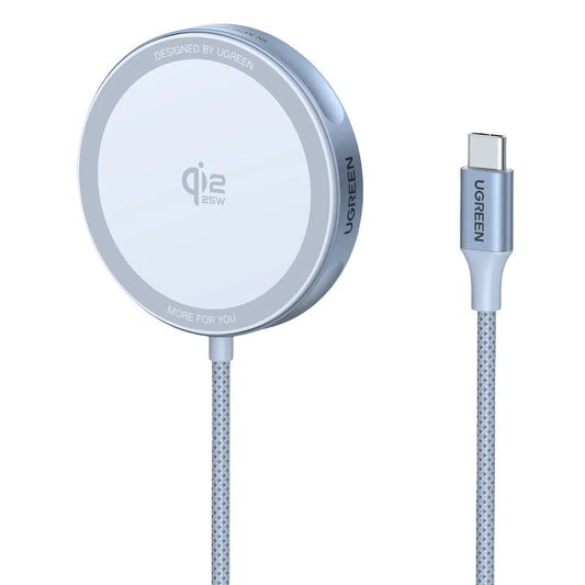 Ładowarka Sieciowa Bezprzewodowa UGREEN MagFlow, 25W, Niebieska