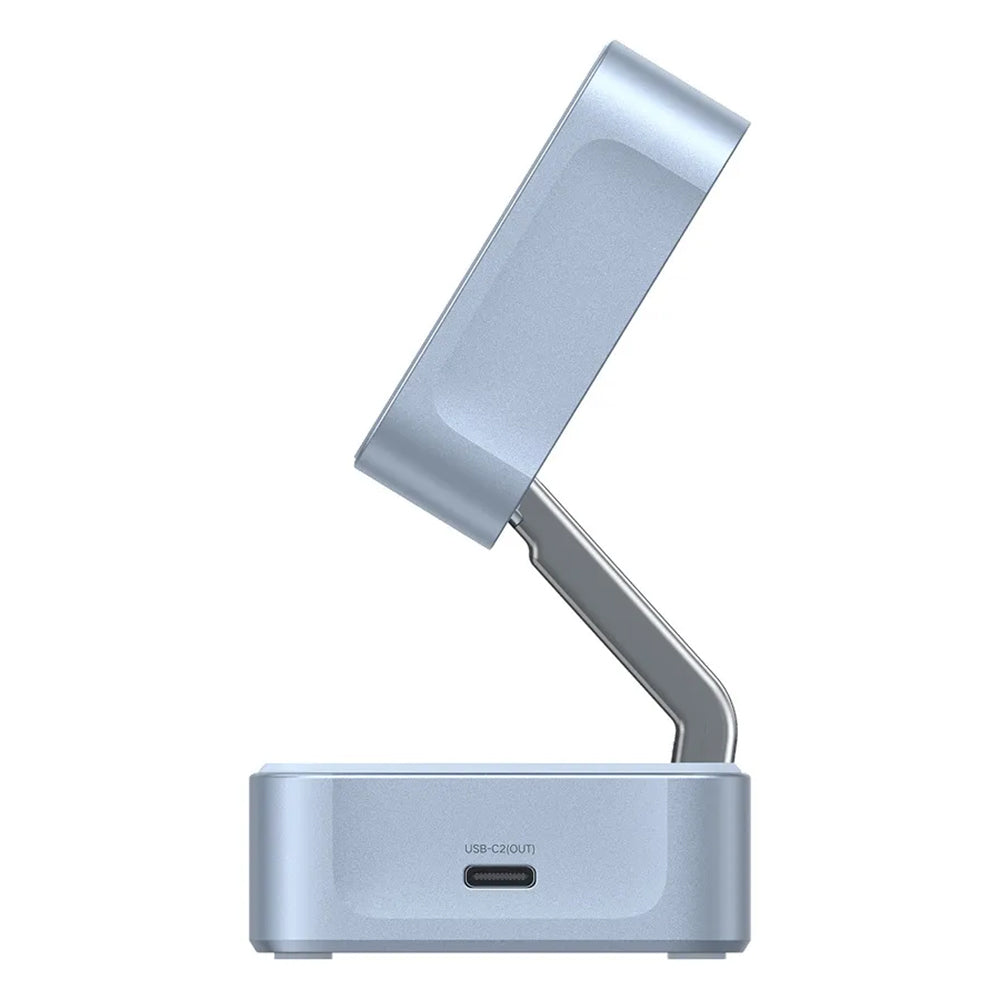 Ładowarka sieciowa bezprzewodowa UGREEN W752 2w1, 35W, 3A, 1 x USB-C, Niebieska