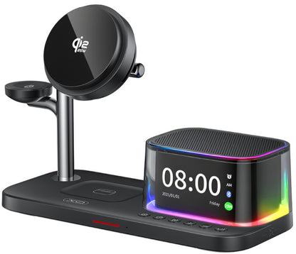 Wireless Network Charger with Bluetooth Speaker XO Design CX045 5in1, 25W, Black
