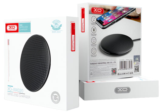 Ładowarka Sieciowa Bezprzewodowa XO Design WX020, 15W, 1.67A, Czarna