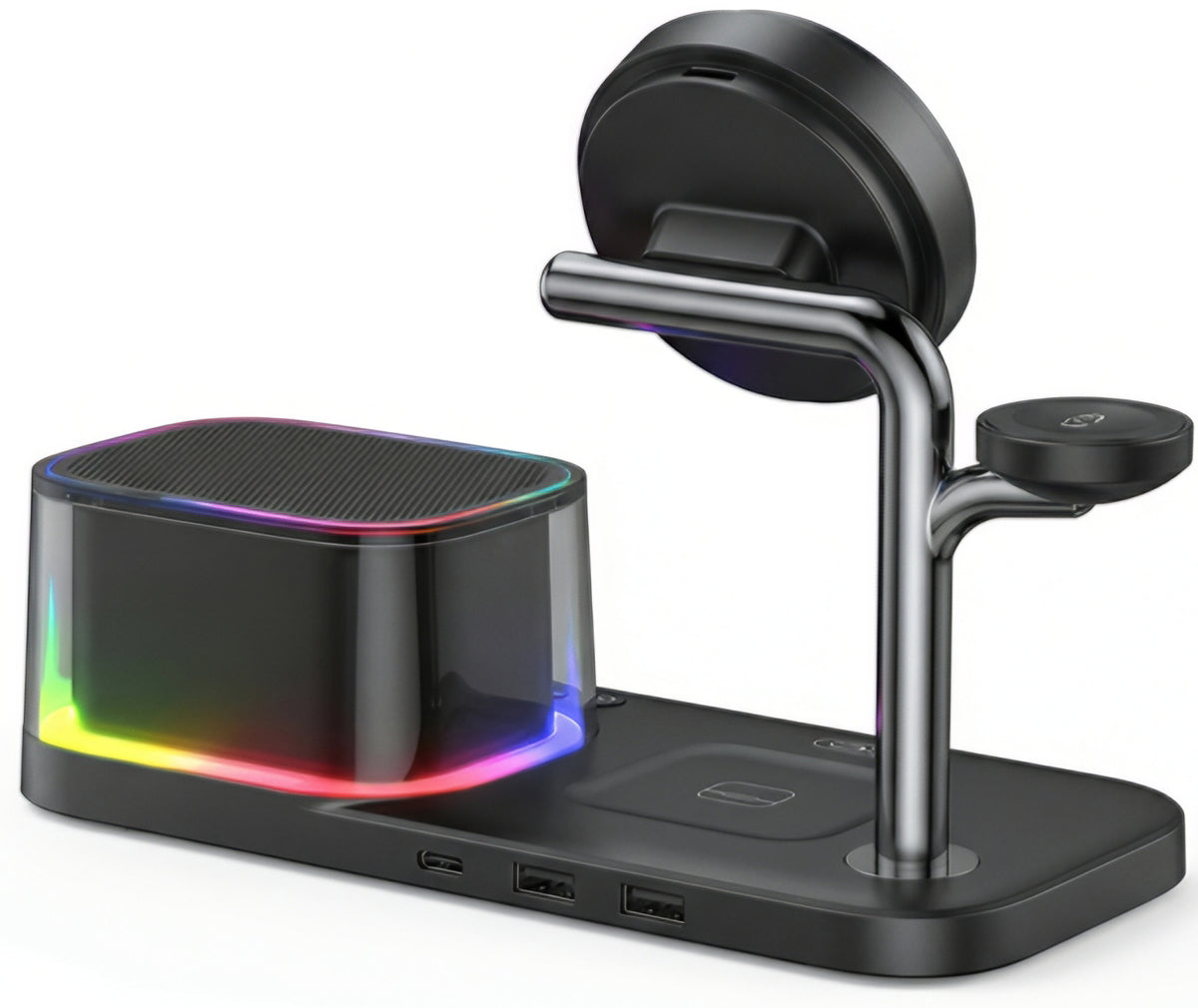 Wireless Network Charger with Bluetooth Speaker XO Design CX045 5in1, 25W, Black