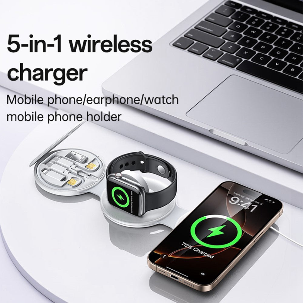 Yesido DS29 5in1 Wireless Network Charger, 15W, 1.67A, White