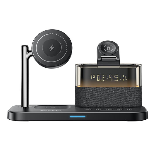 Ładowarka Sieciowa Bezprzewodowa Yesido DS37 Display 3w1, 25W, 1.67A, Czarny